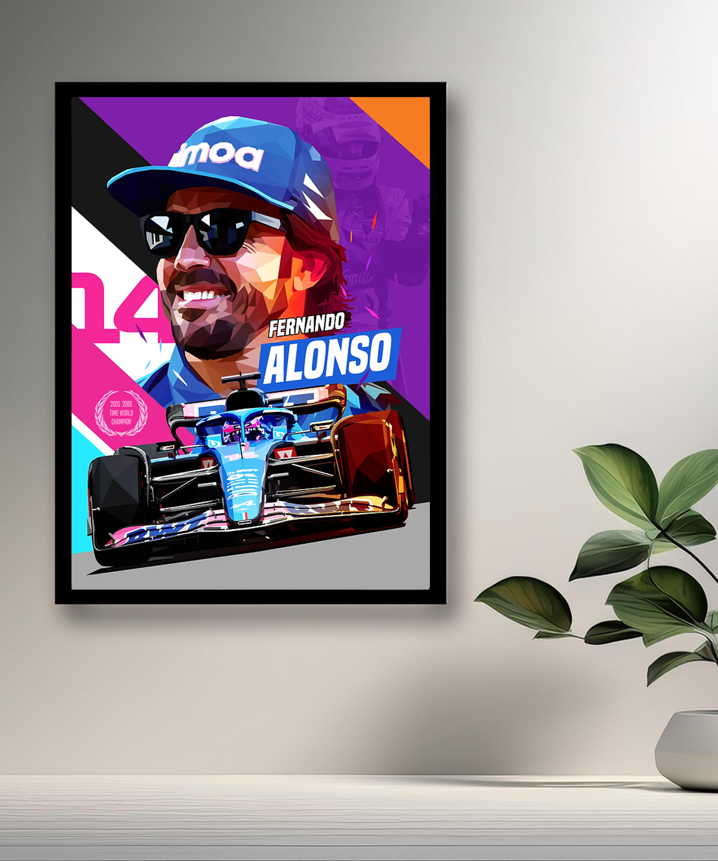 Cadre photo Fernando Alonso Formula 1