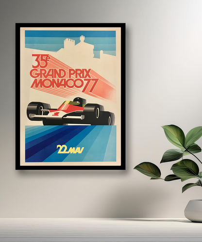 Cadre photo 35e Grand Prix Monaco 77