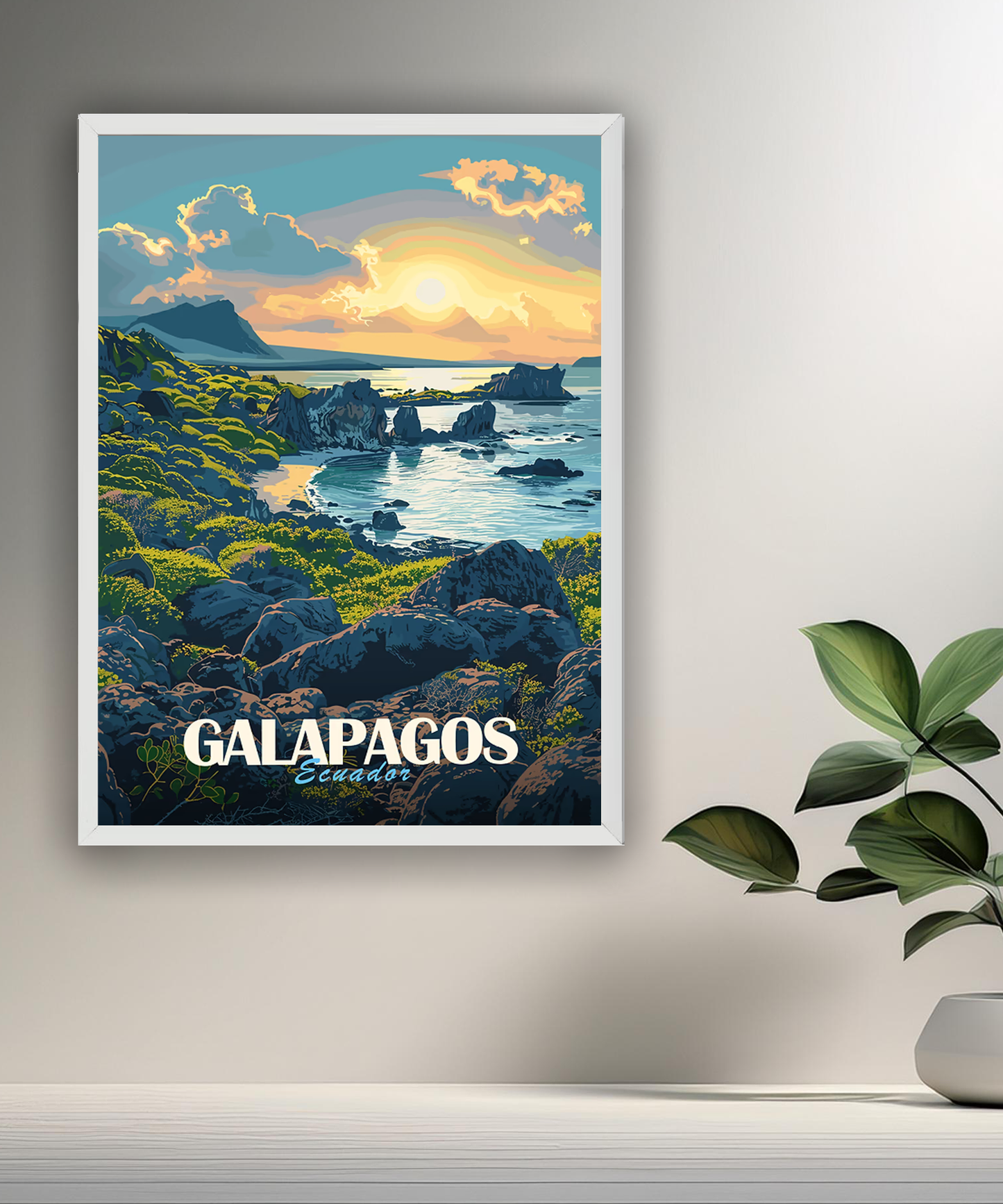 Cadre photo Galapagos Ecuador