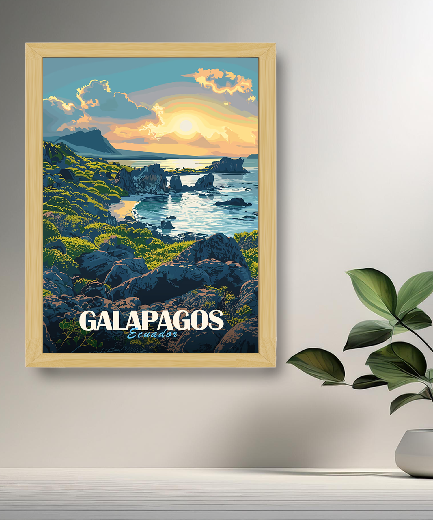 Cadre photo Galapagos Ecuador