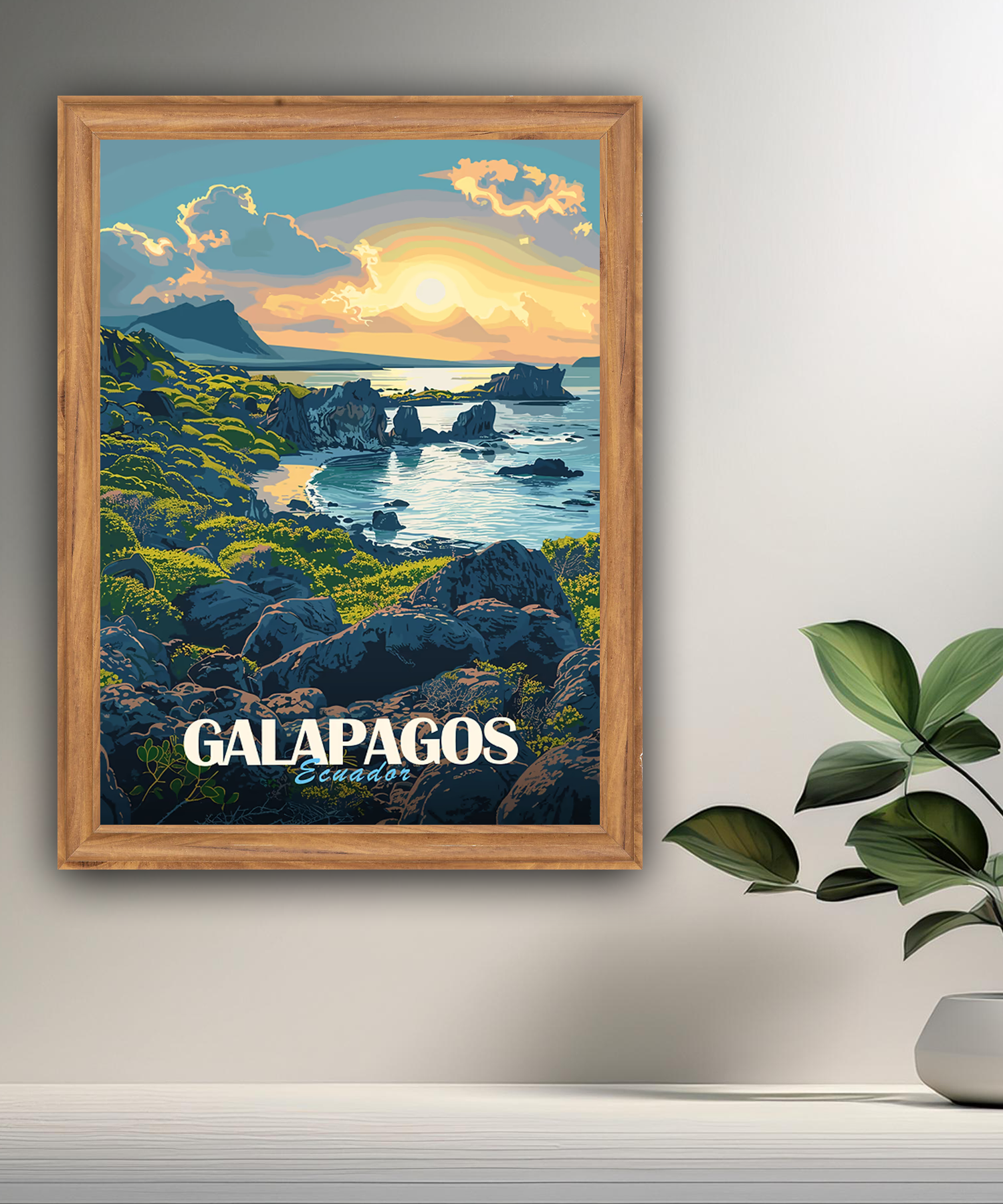 Cadre photo Galapagos Ecuador