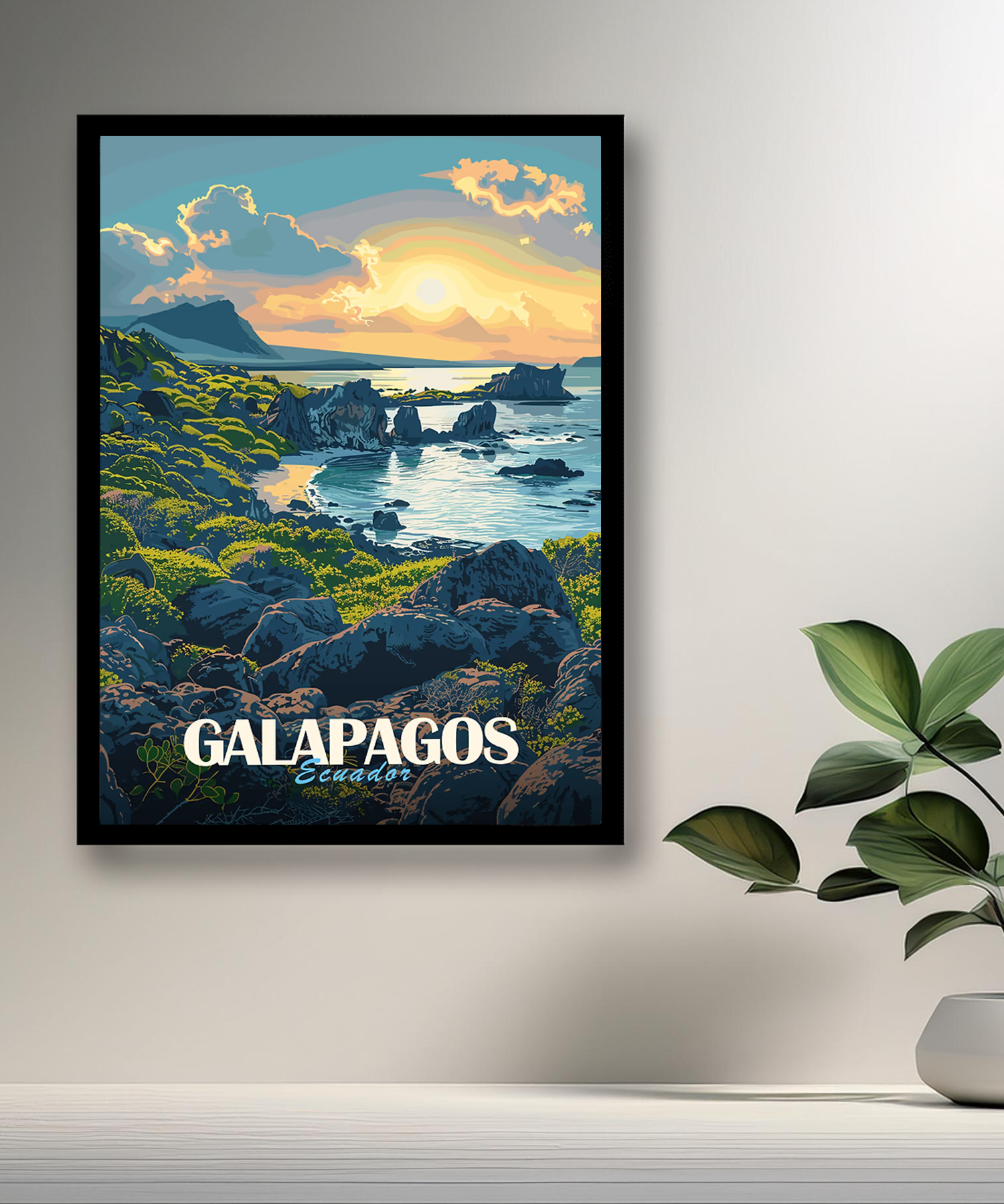 Cadre photo Galapagos Ecuador