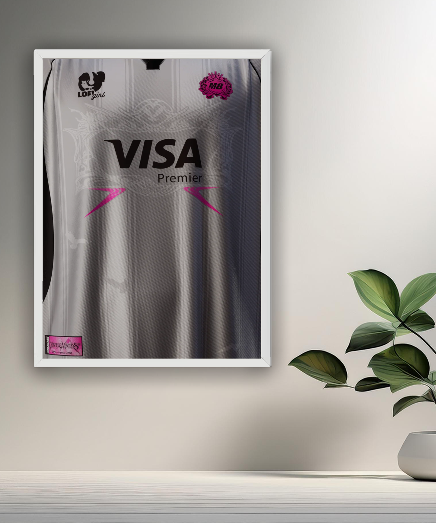 Cadre photo Gentlemates Maillot blanc 2025