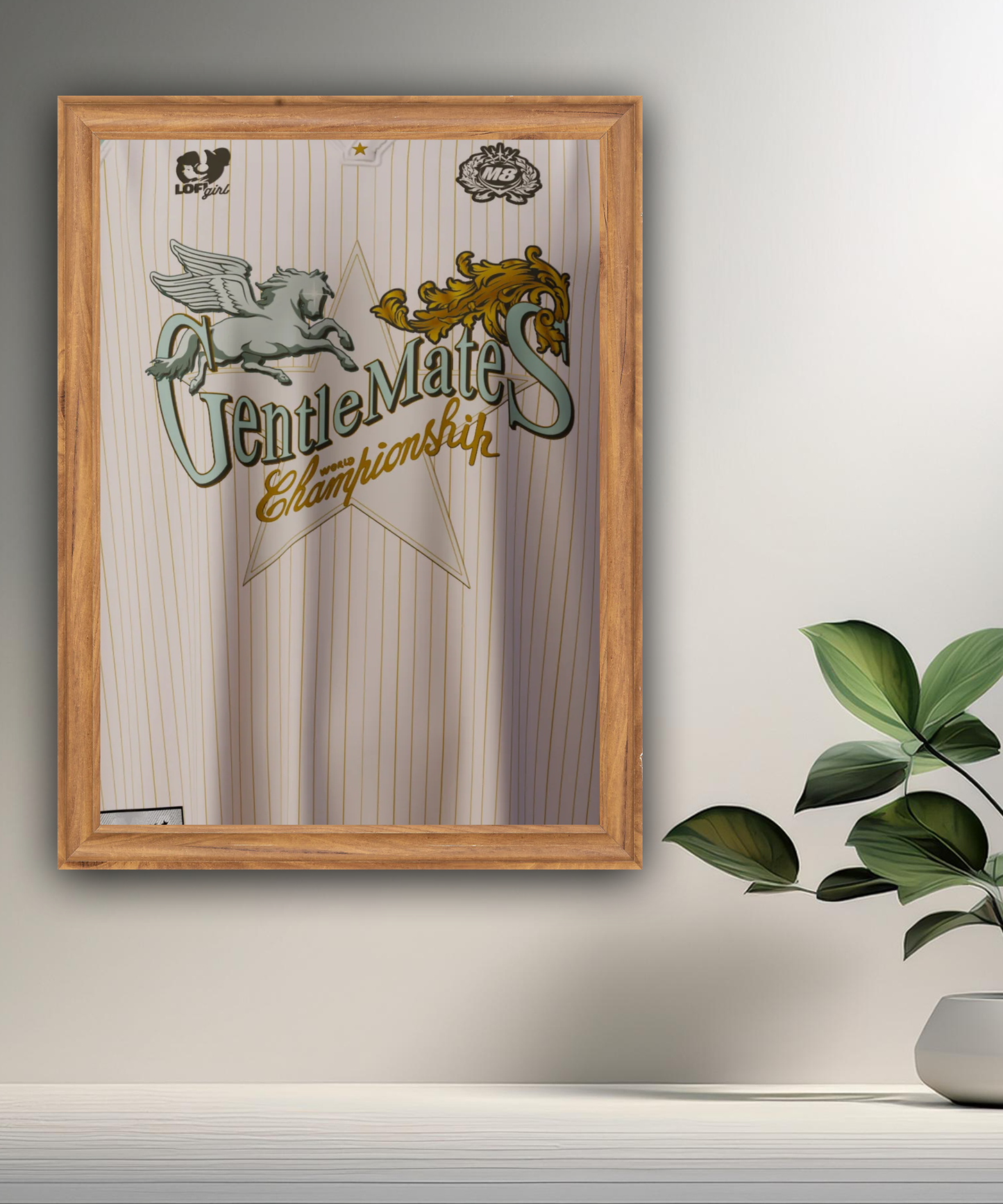 Cadre photo Gentlemates Maillot blanc