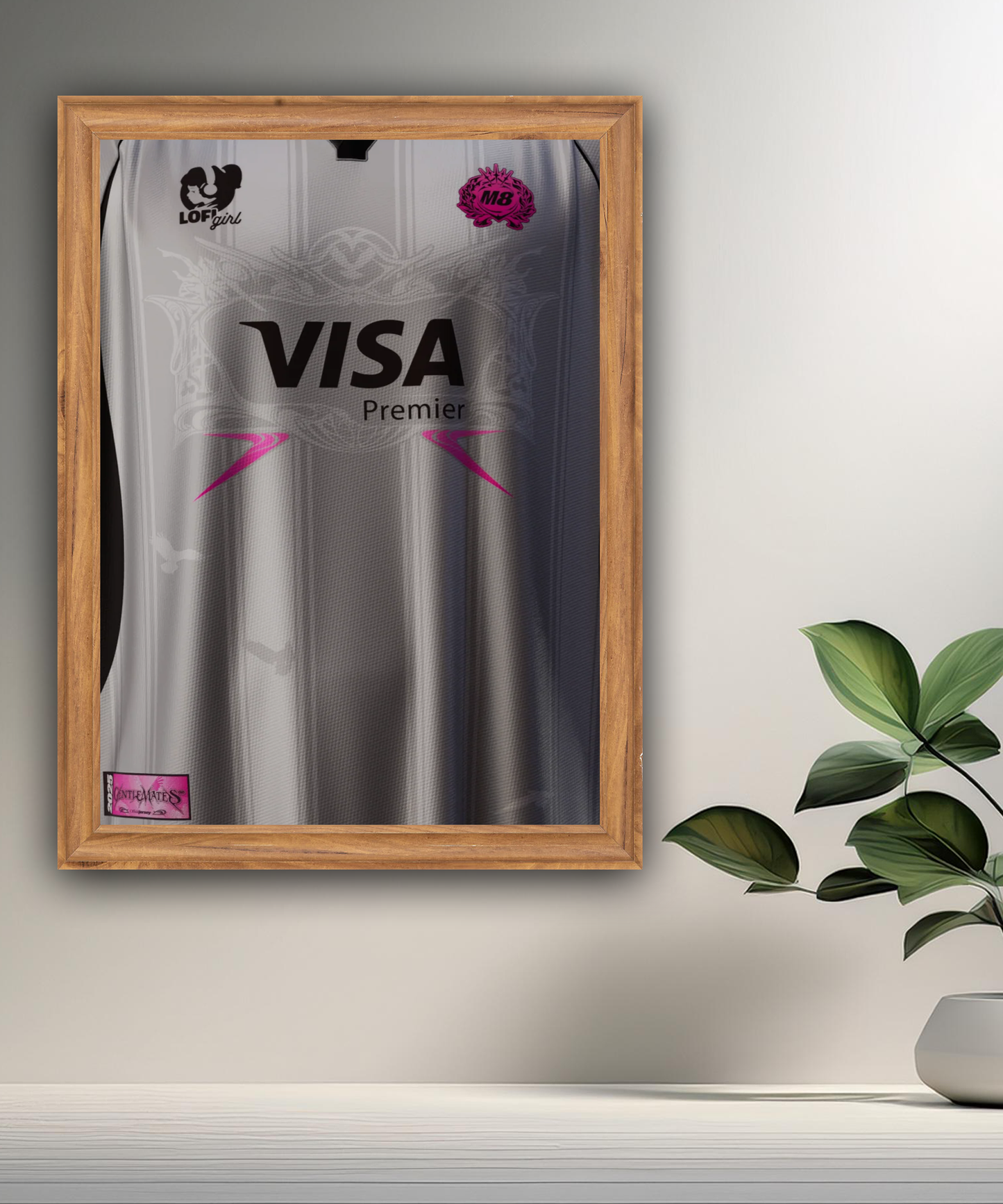 Cadre photo Gentlemates Maillot blanc 2025