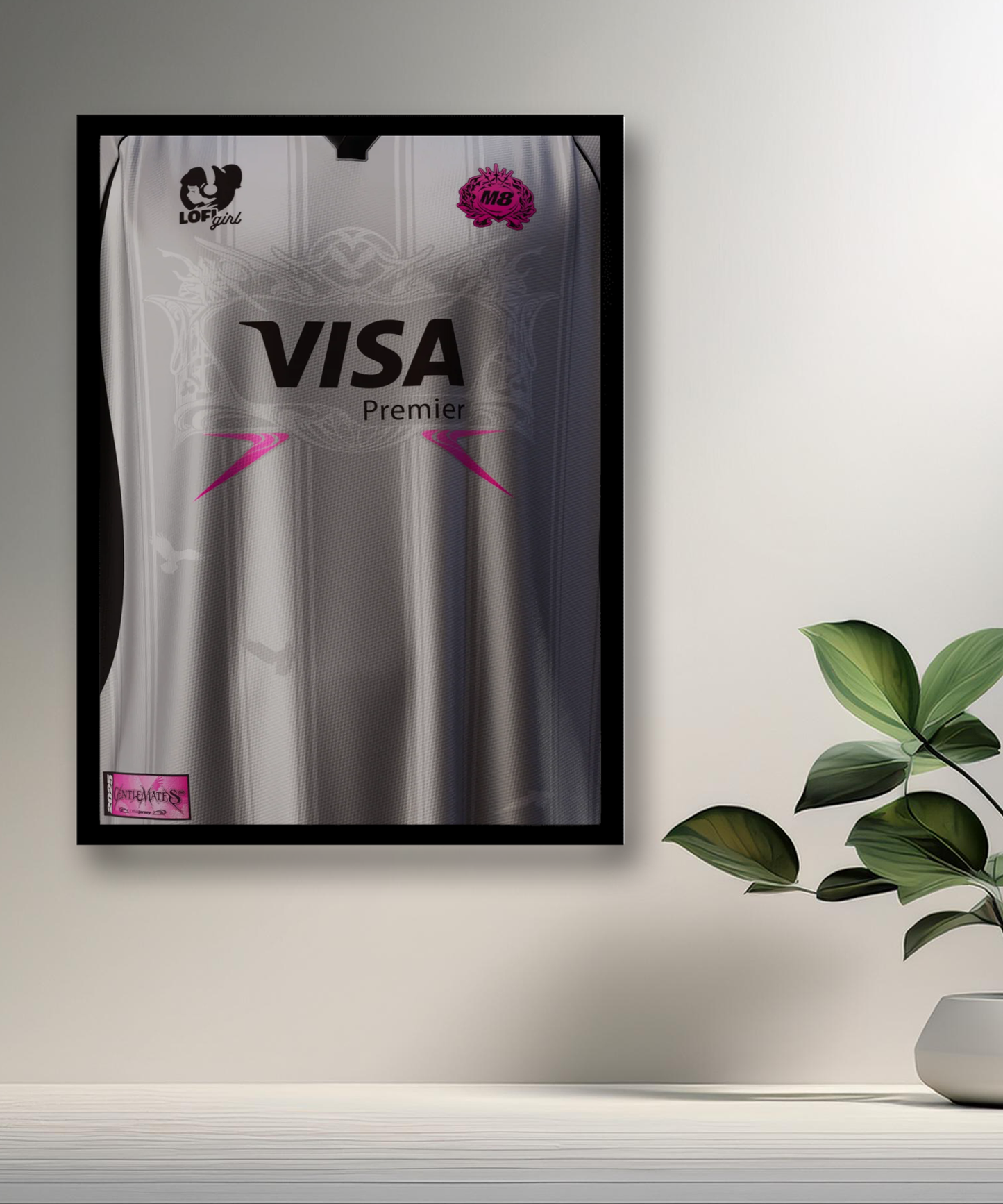 Cadre photo Gentlemates Maillot blanc 2025