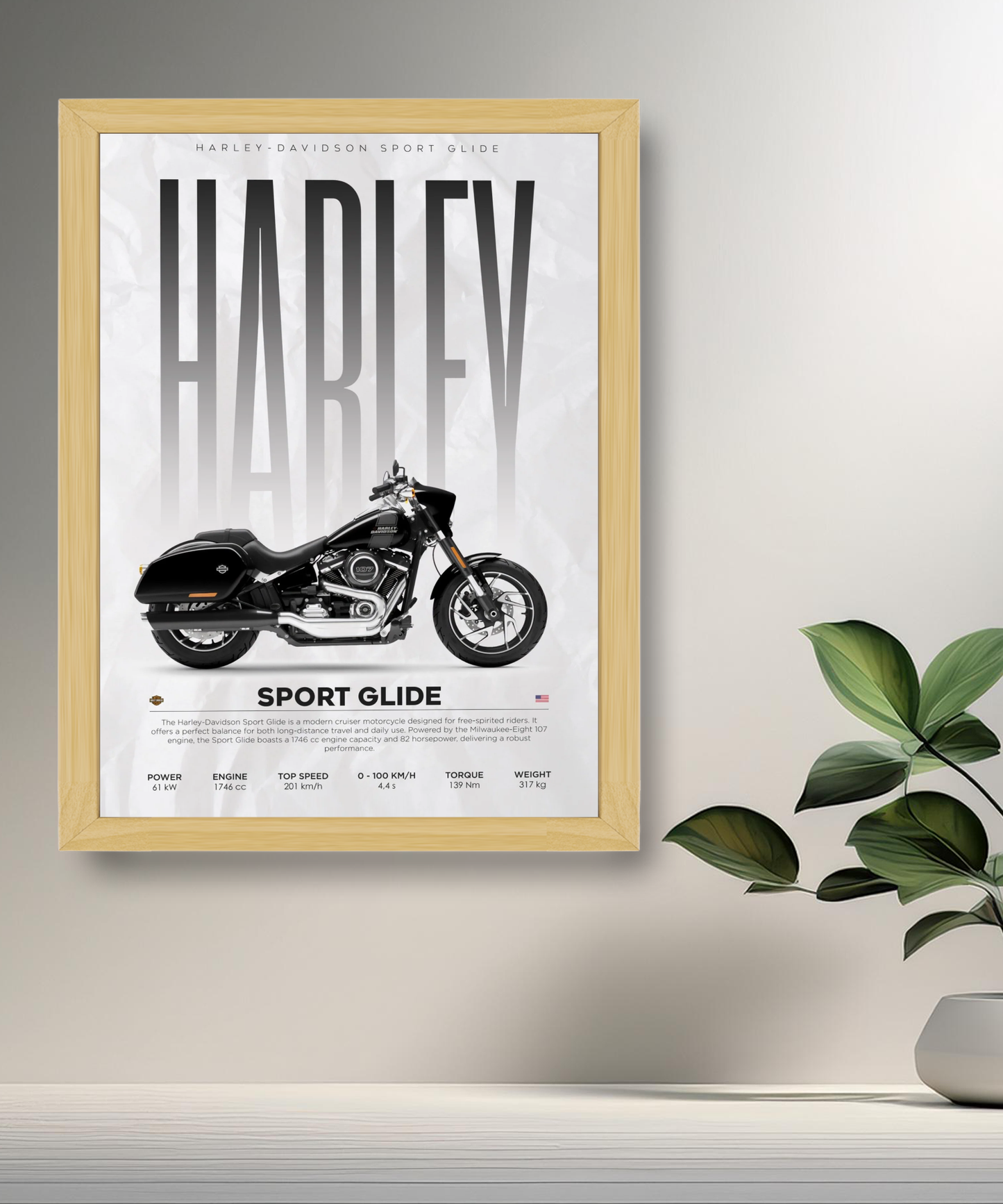 Cadre photo Harley Sport Glide