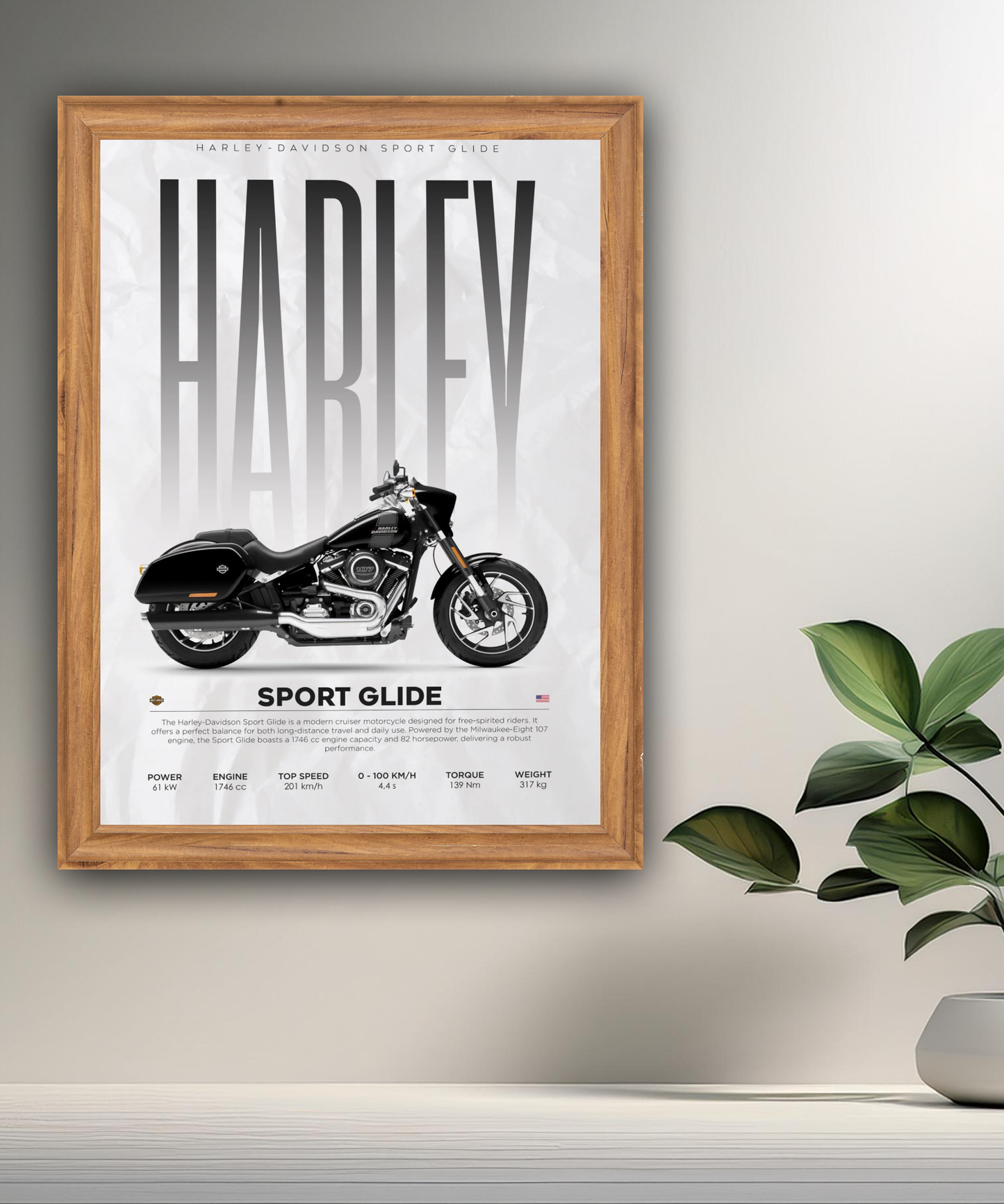 Cadre photo Harley Sport Glide