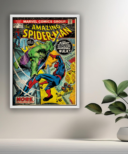 Cadre photo Hulk vs Spider-man Marvel