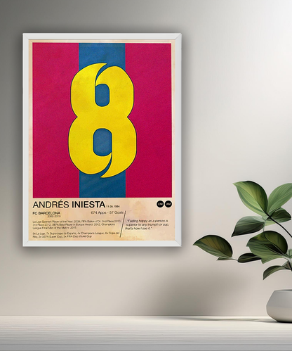 Cadre photo de Andrés Iniesta