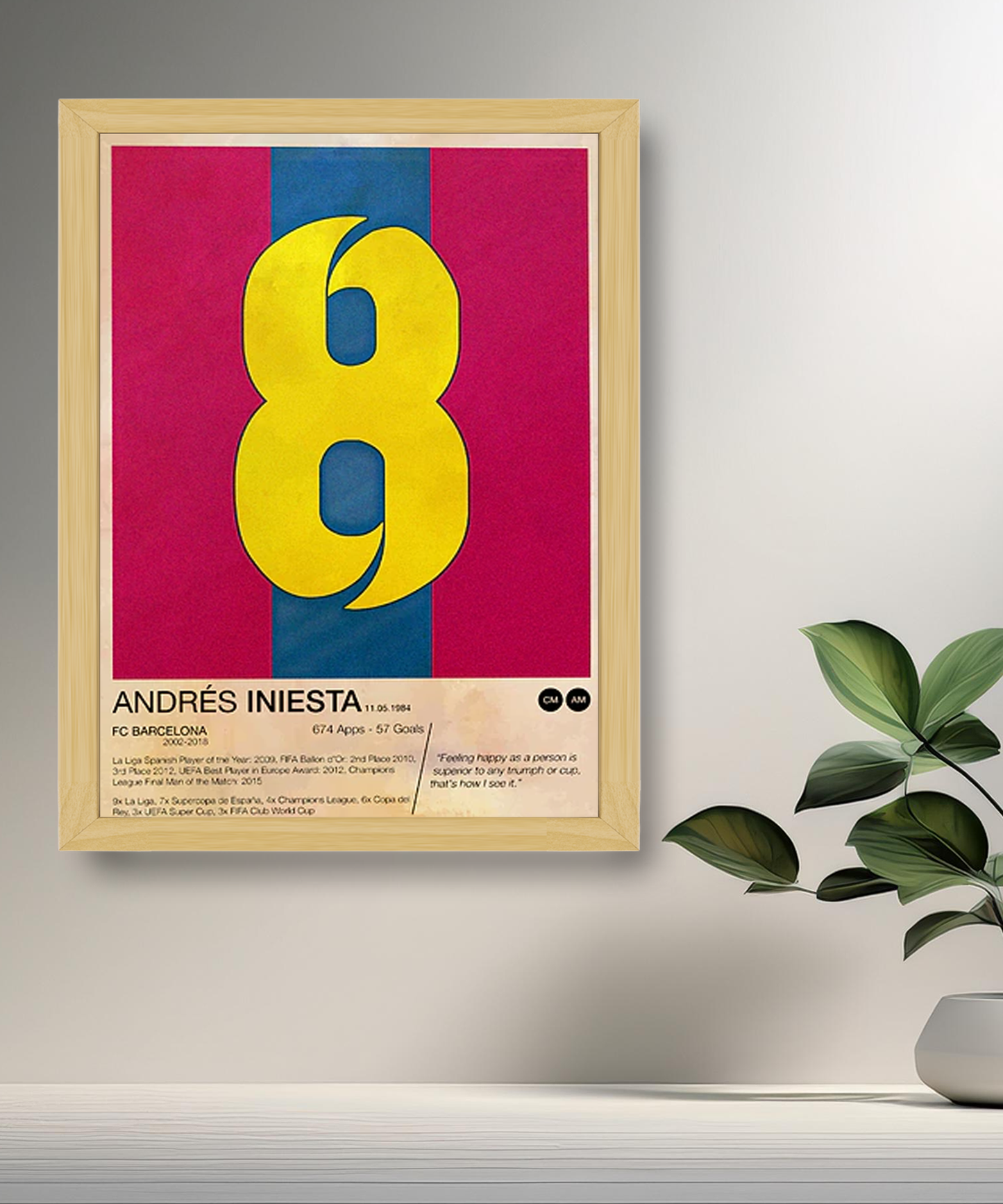 Cadre photo de Andrés Iniesta