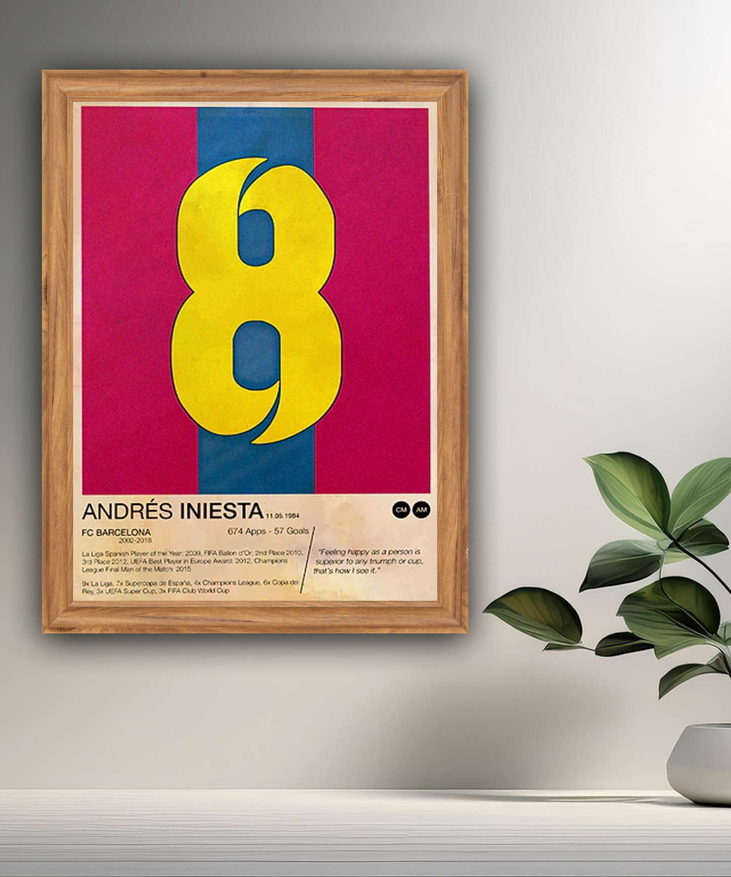 Cadre photo de Andrés Iniesta