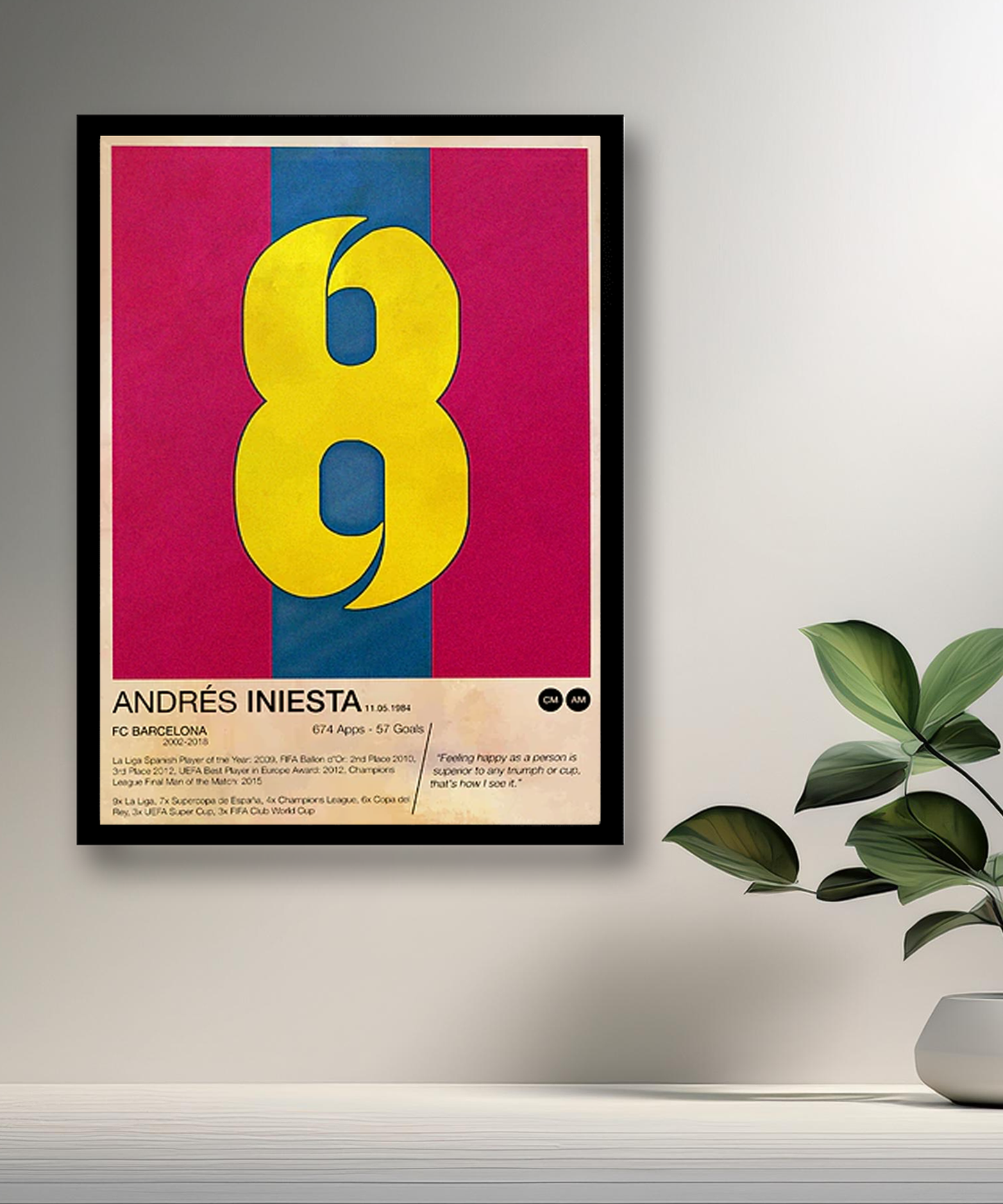 Cadre photo de Andrés Iniesta