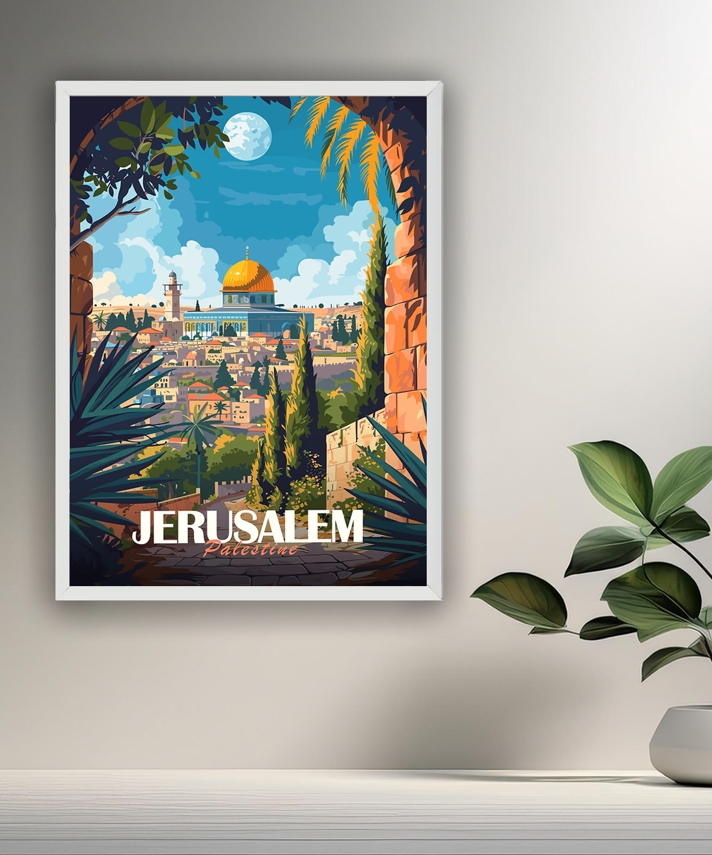 Cadre photo Jerusalem Palestine