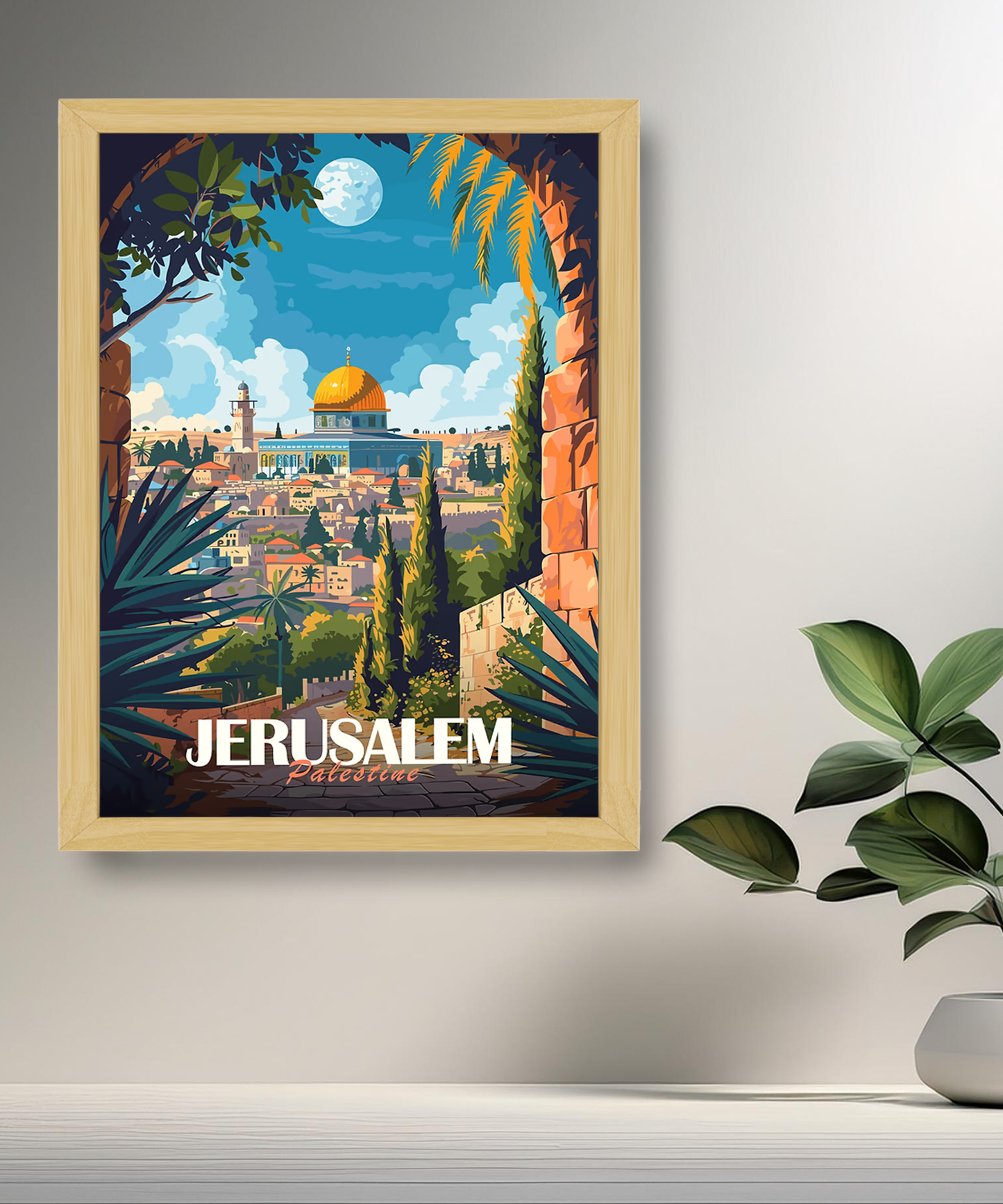 Cadre photo Jerusalem Palestine