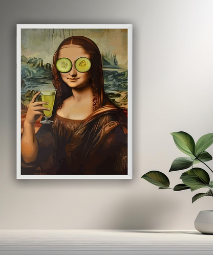 Cadre photo Mona Lisa courgette