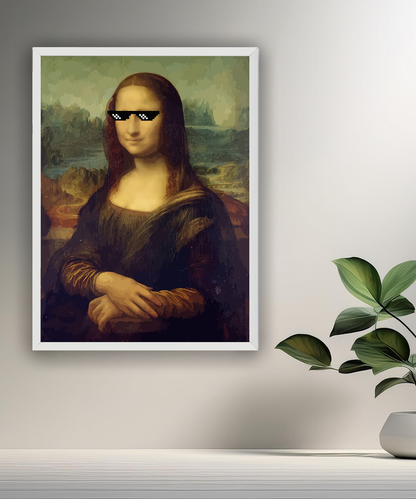 Cadre photo La Joconde Bad Mona Lisa