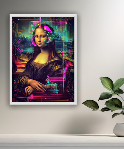 Cadre photo Mona Lisa La Joconde matrix