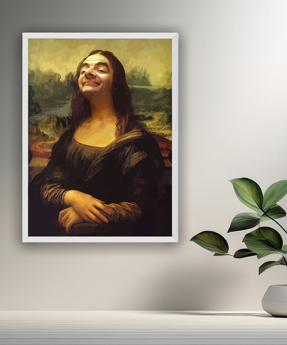Cadre photo Mona Lisa La Joconde x Mr Bean