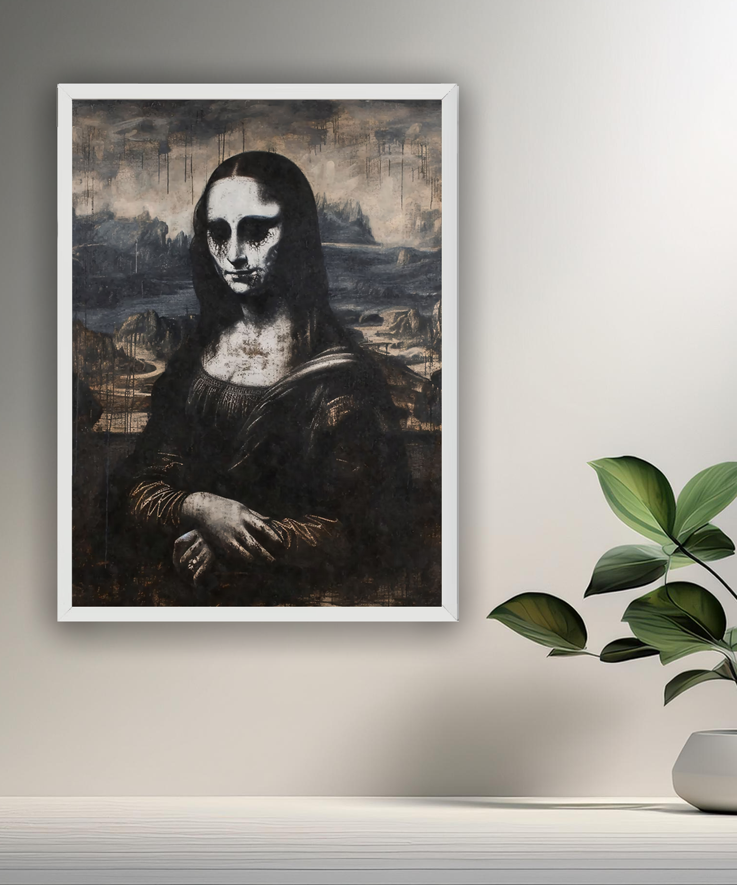 Cadre photo Mona Lisa La Joconde Scary