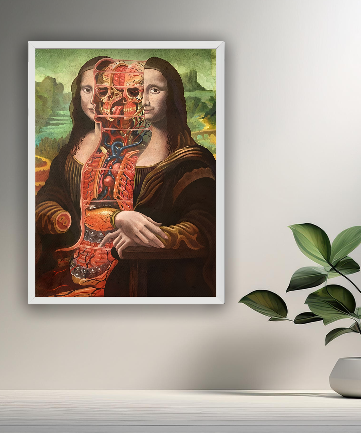 Cadre photo Mona Lisa La Joconde décomposée