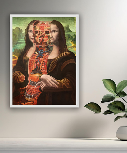 Cadre photo Mona Lisa La Joconde décomposée