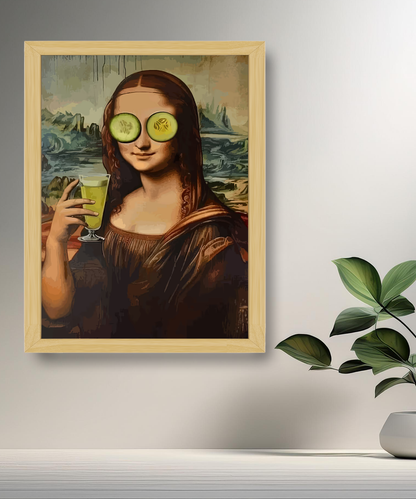 Cadre photo Mona Lisa courgette