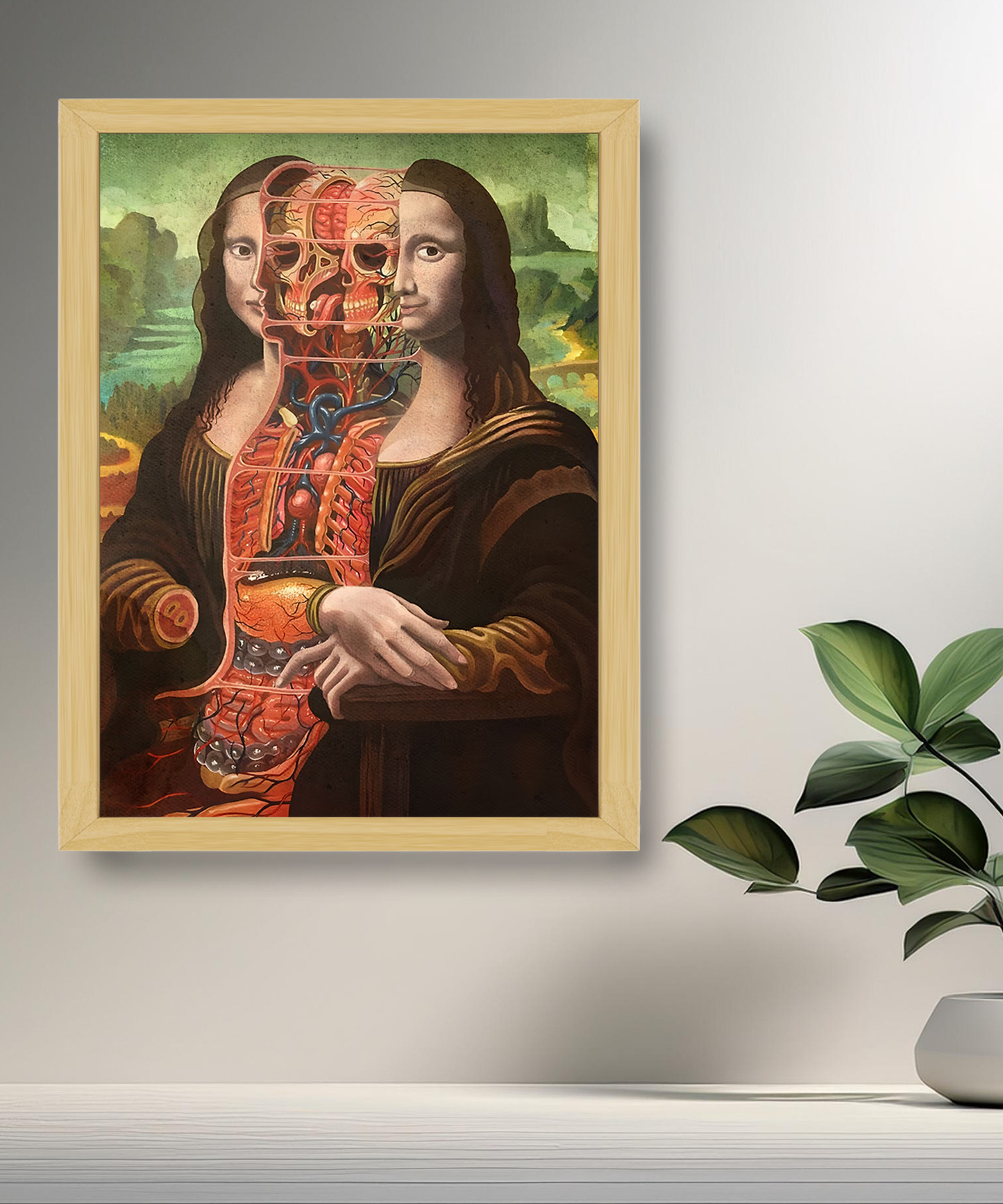 Cadre photo Mona Lisa La Joconde décomposée