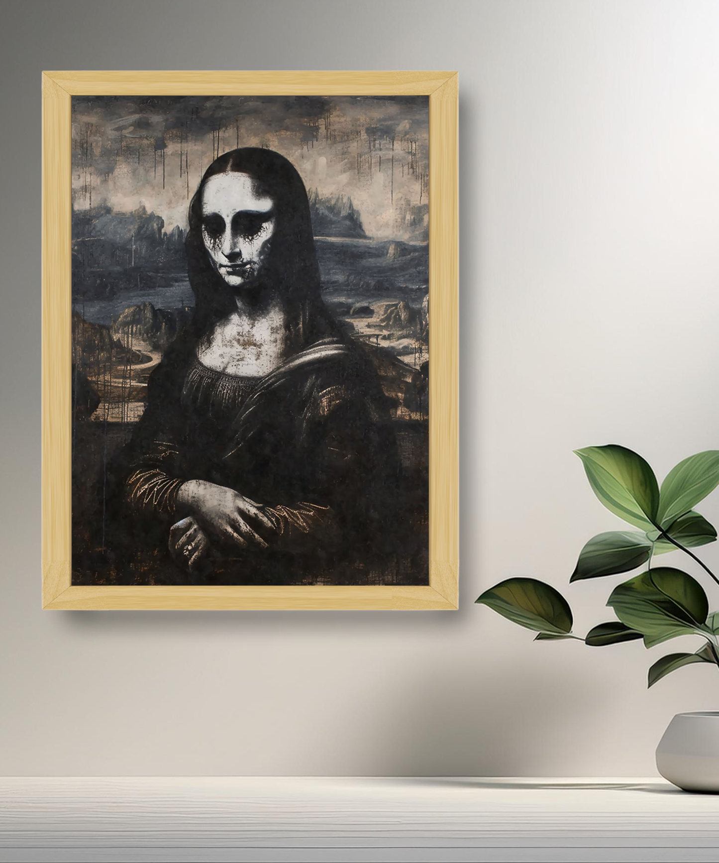 Cadre photo Mona Lisa La Joconde Scary