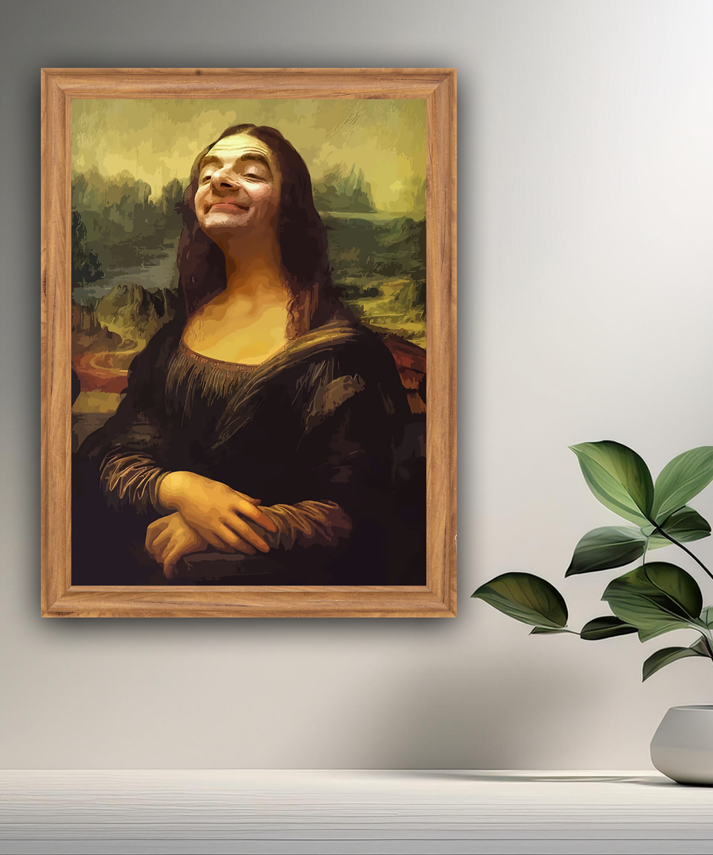 Cadre photo Mona Lisa La Joconde x Mr Bean