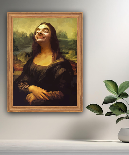 Cadre photo Mona Lisa La Joconde x Mr Bean