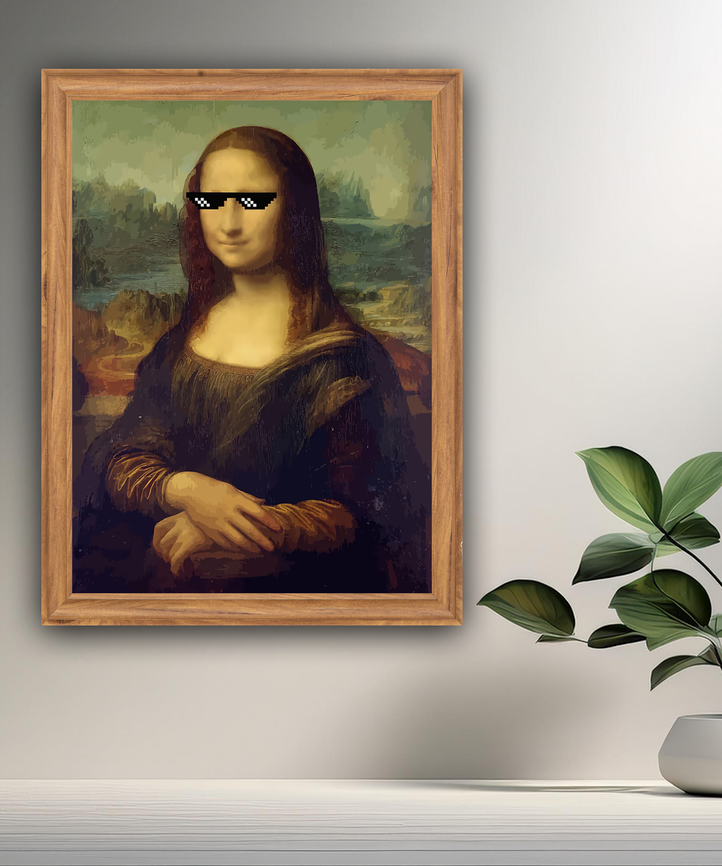Cadre photo La Joconde Bad Mona Lisa