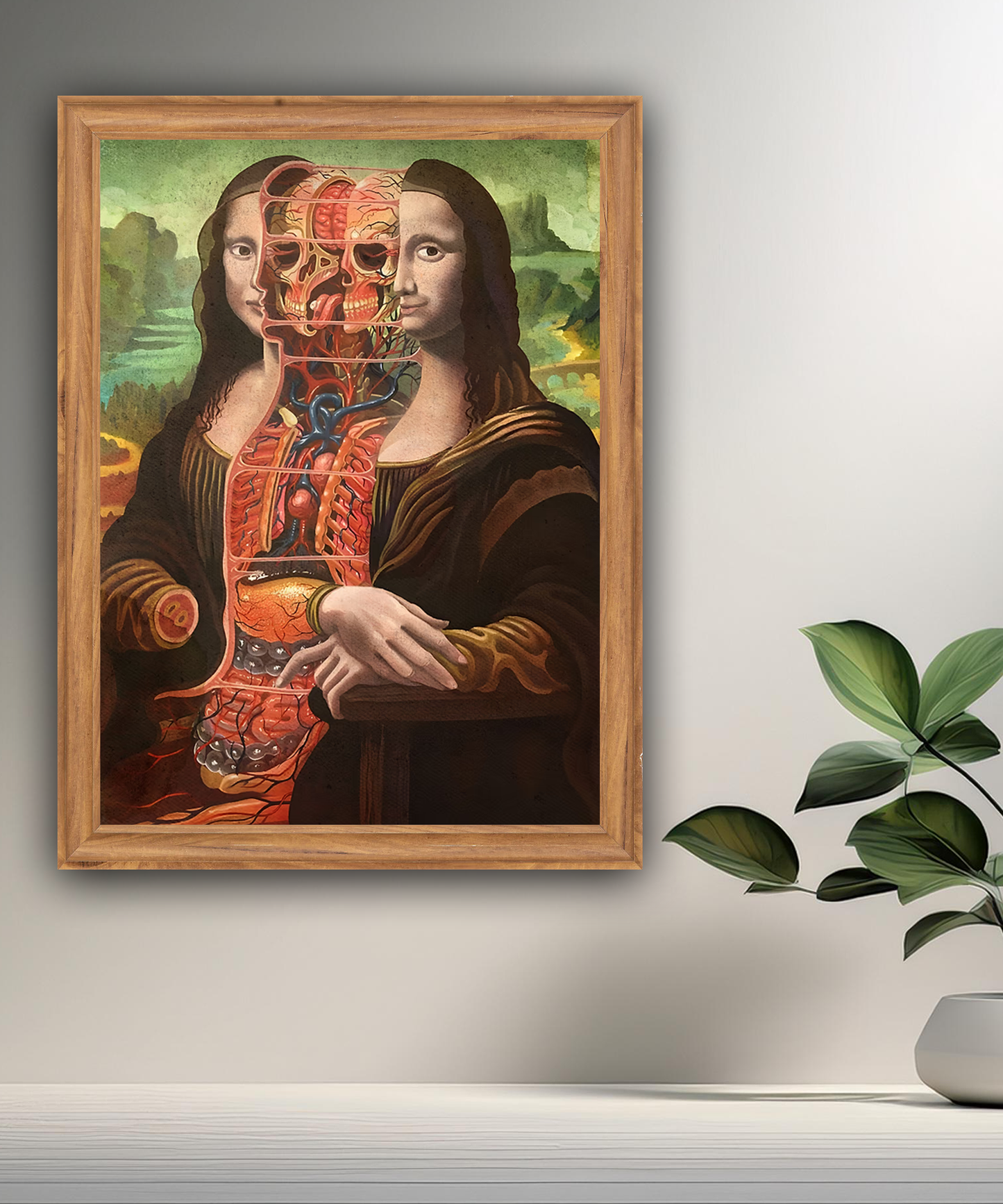 Cadre photo Mona Lisa La Joconde décomposée