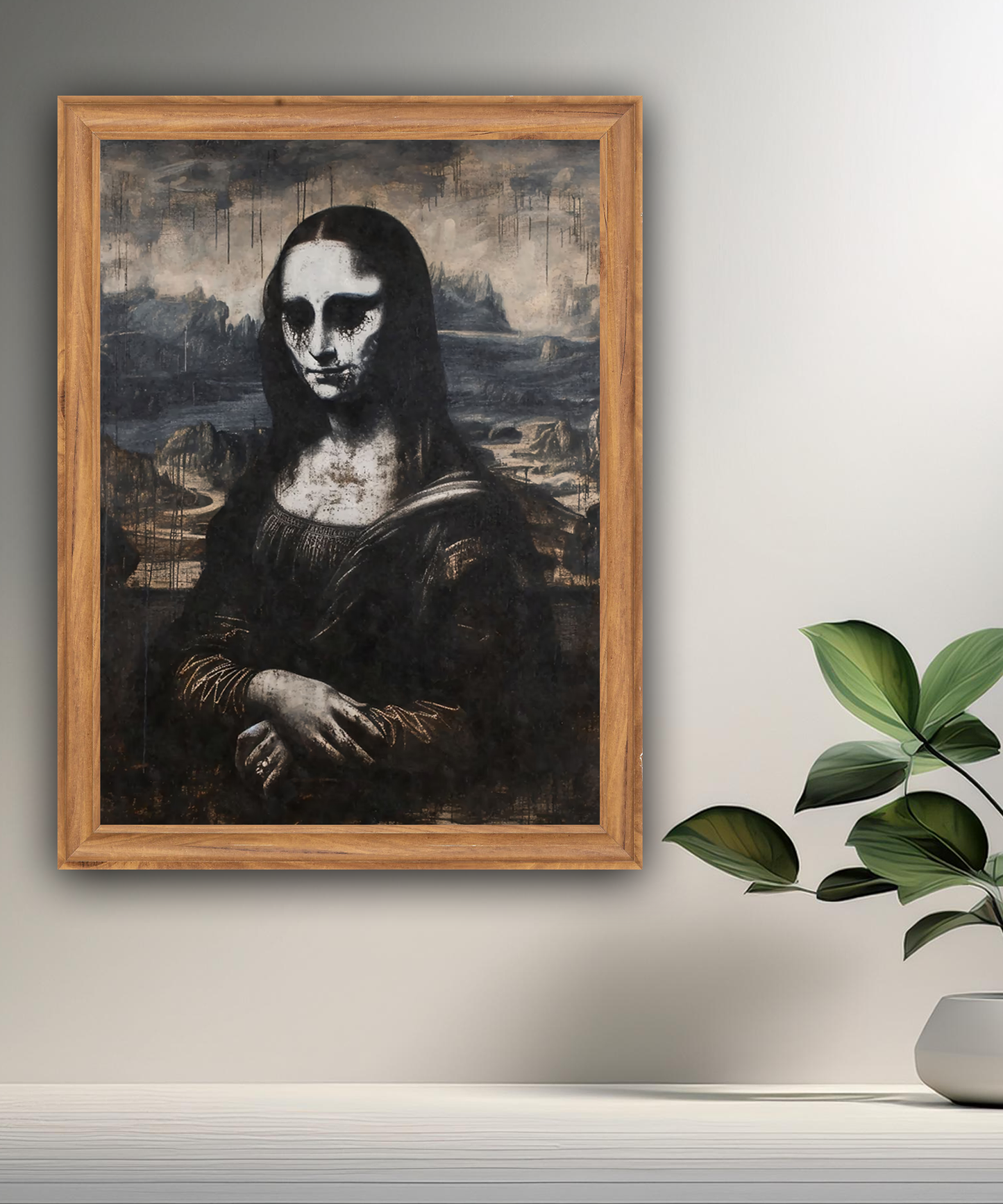 Cadre photo Mona Lisa La Joconde Scary