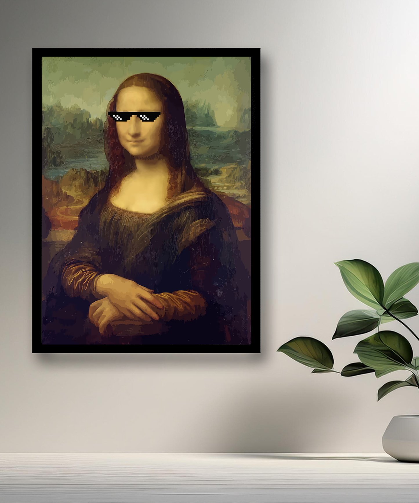Cadre photo La Joconde Bad Mona Lisa