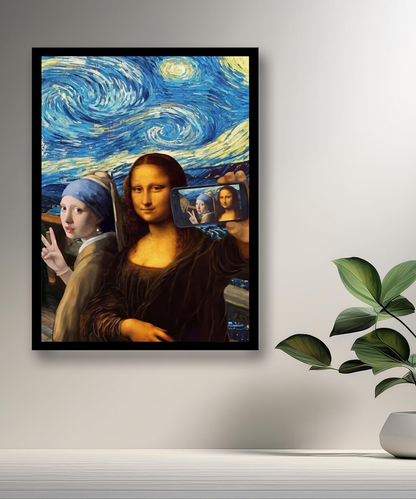 Cadre photo Mona Lisa La Joconde Selfie