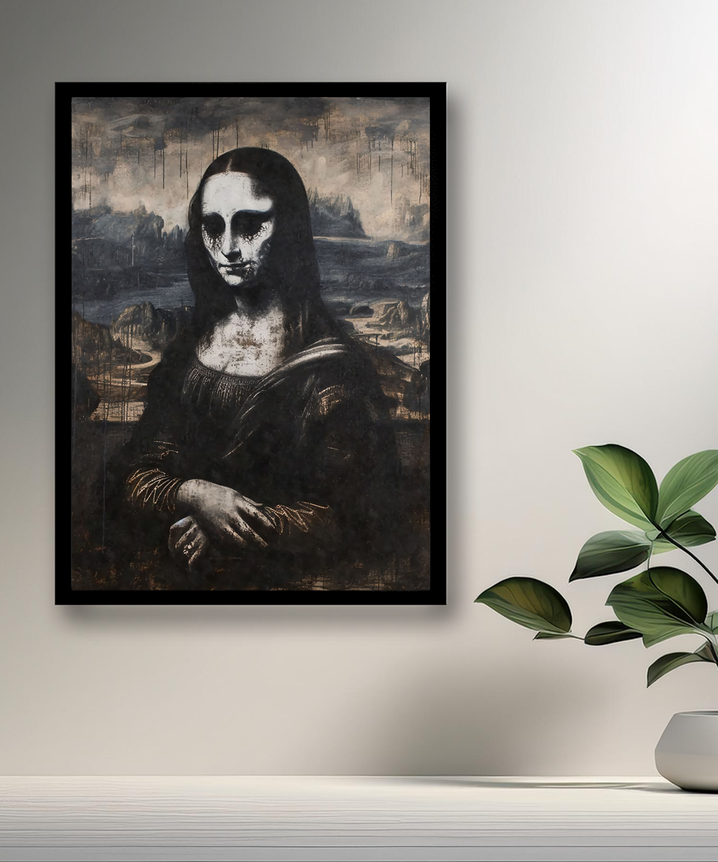 Cadre photo Mona Lisa La Joconde Scary
