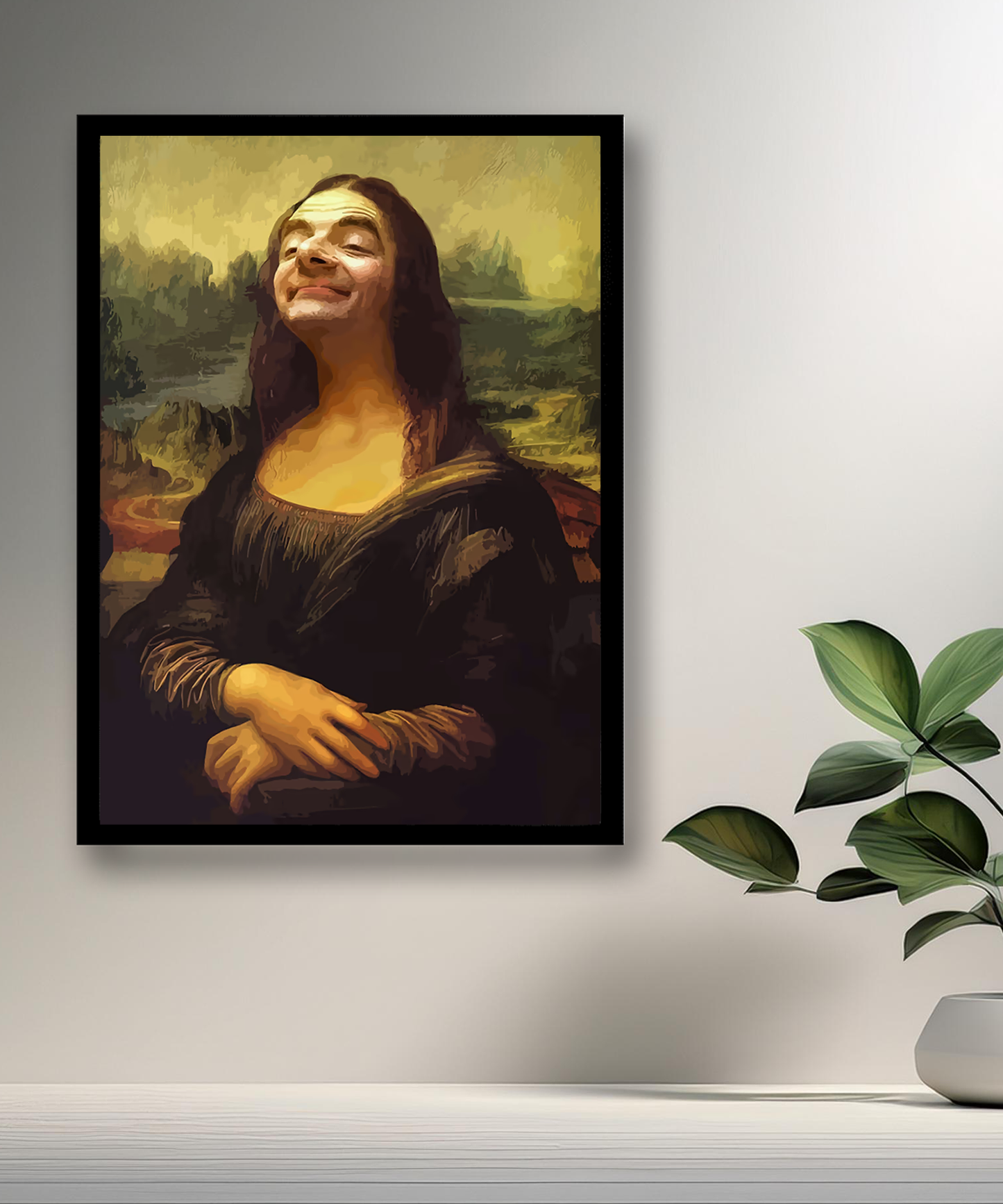 Cadre photo Mona Lisa La Joconde x Mr Bean