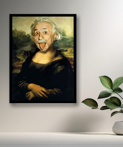 Cadre photo Mona Lisa La Joconde Albert Einstein
