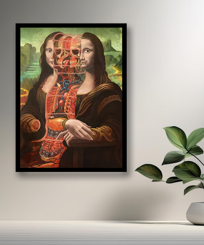 Cadre photo Mona Lisa La Joconde décomposée