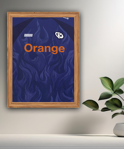 Cadre photo Karmine Corp Maillot bleu