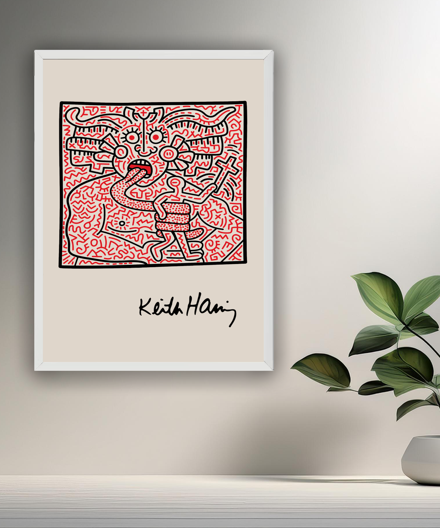 Cadre photo Keith Haring
