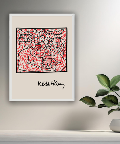 Cadre photo Keith Haring