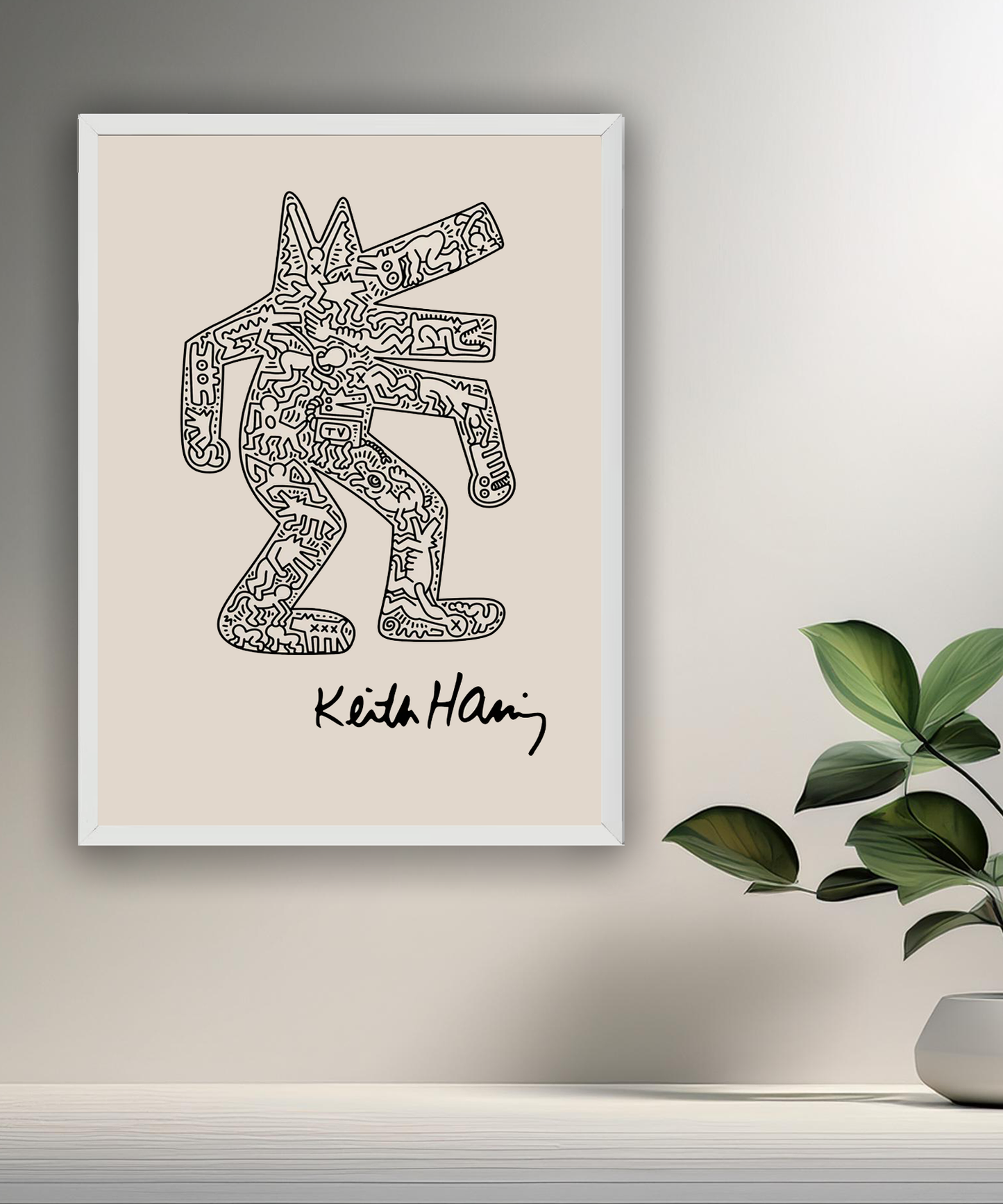 Cadre photo Keith Haring