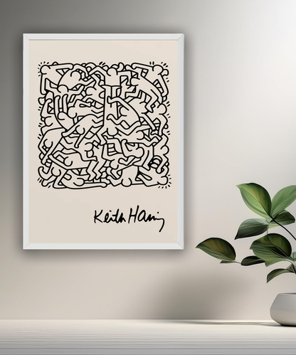 Cadre photo Keith Haring
