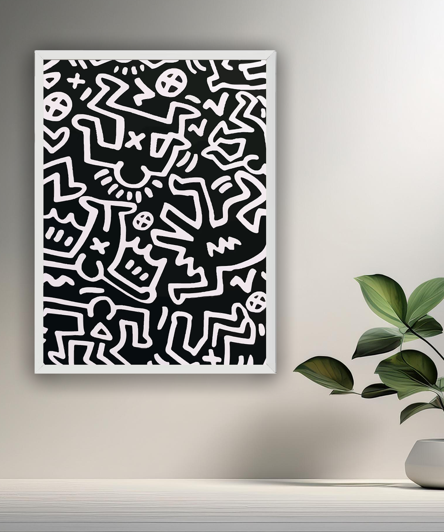 Cadre photo Keith Haring