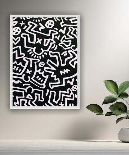 Cadre photo Keith Haring