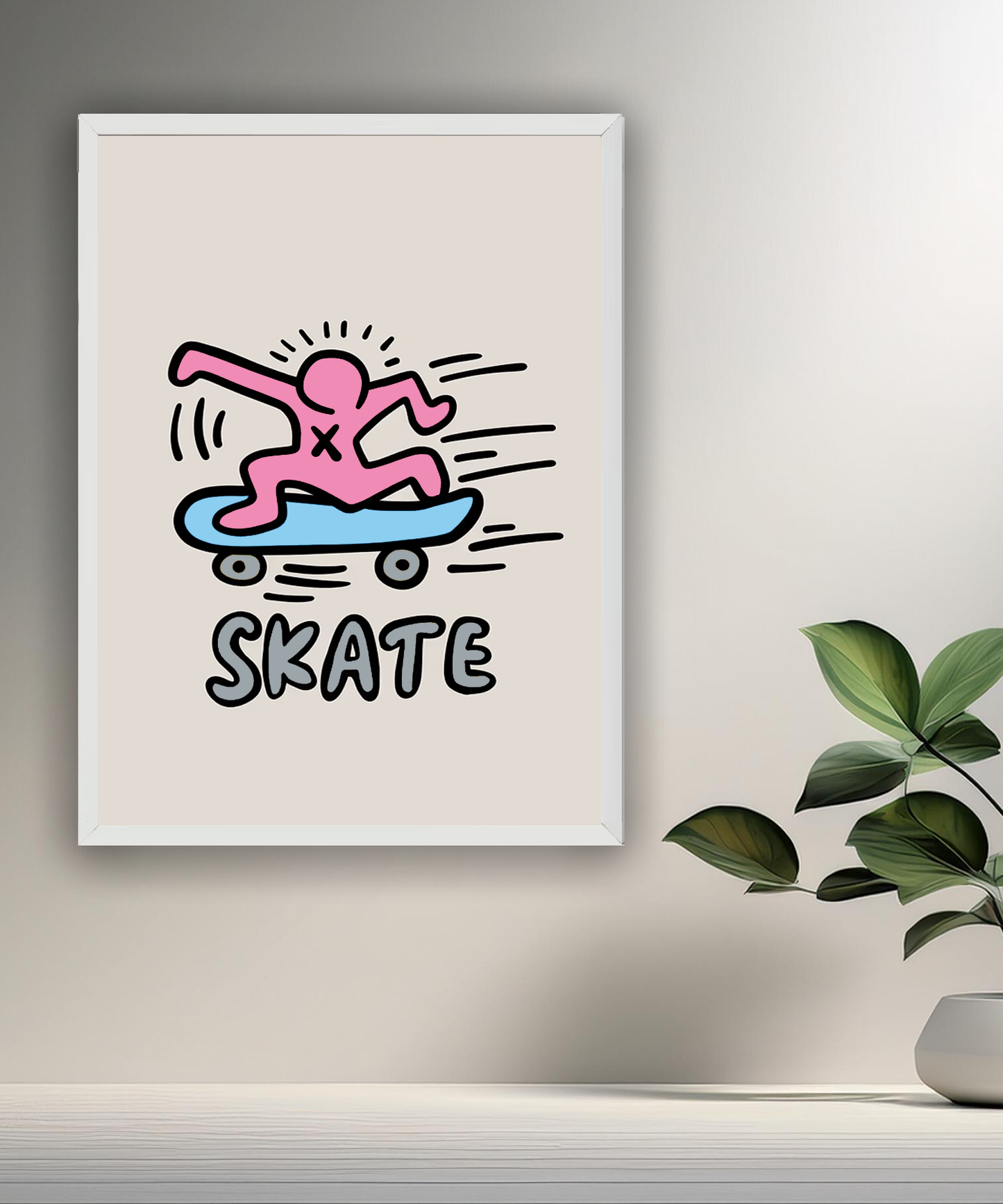 Cadre photo Keith Haring