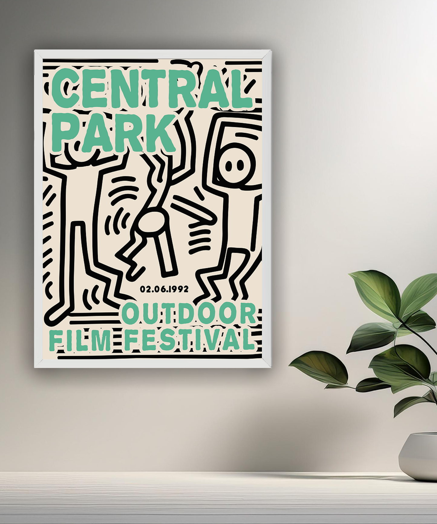 Cadre photo Keith Haring