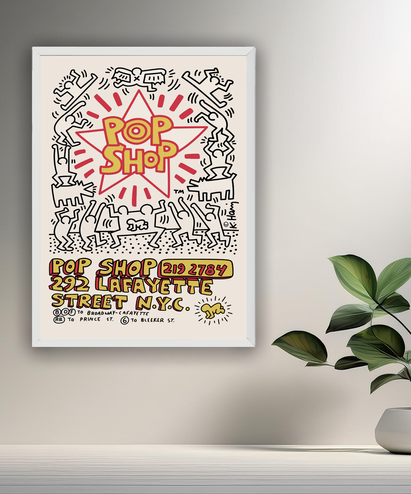 Cadre photo Keith Haring